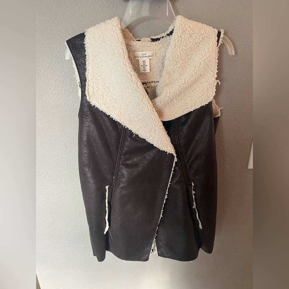 H&M faux shearling vest